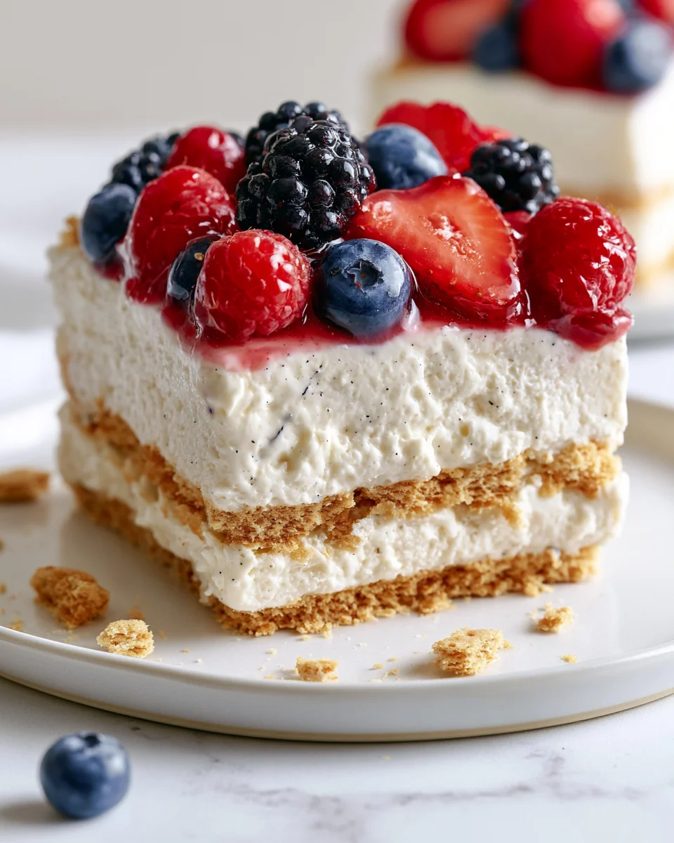 No-Bake Berry Icebox Cake