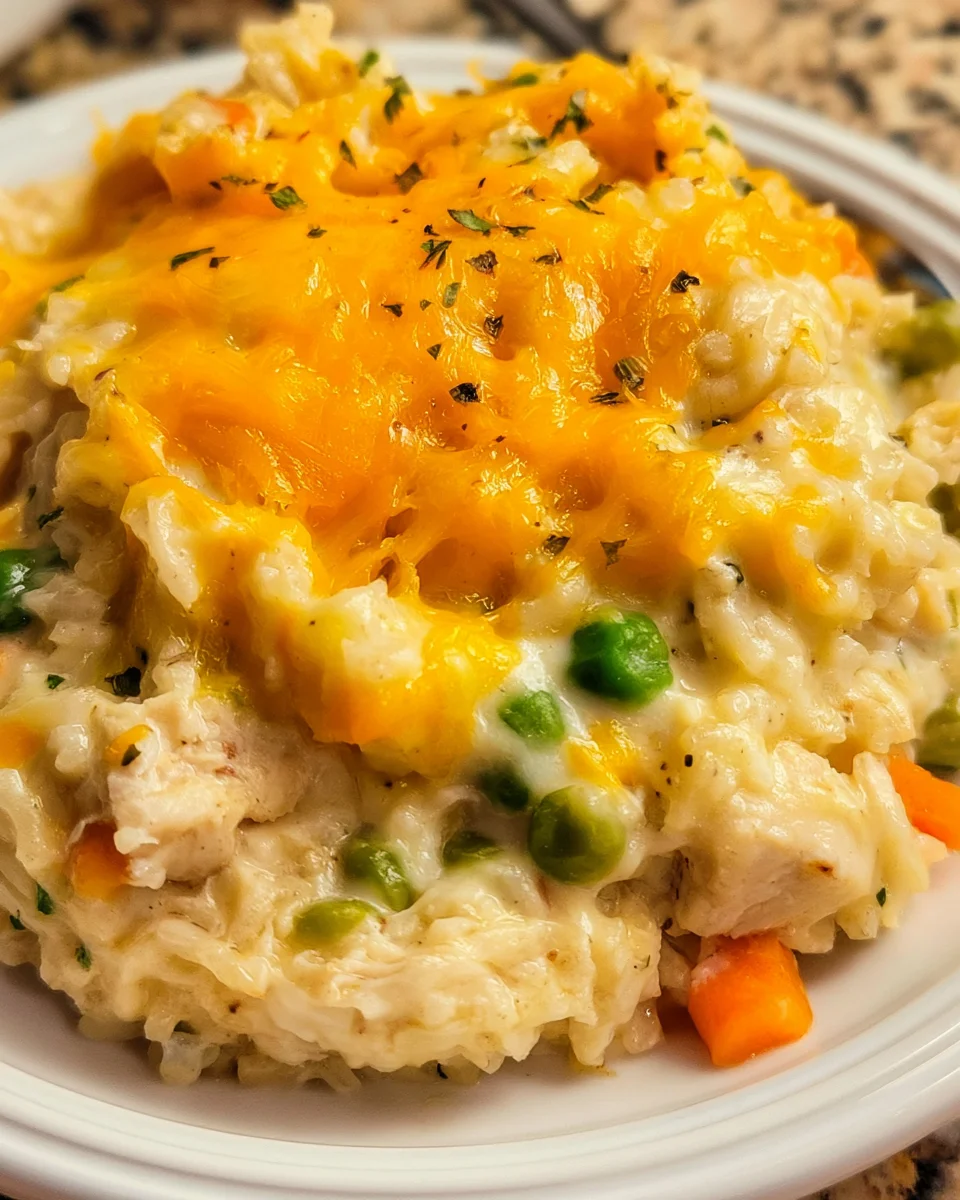 Cheesy Chicken and Rice Casserole