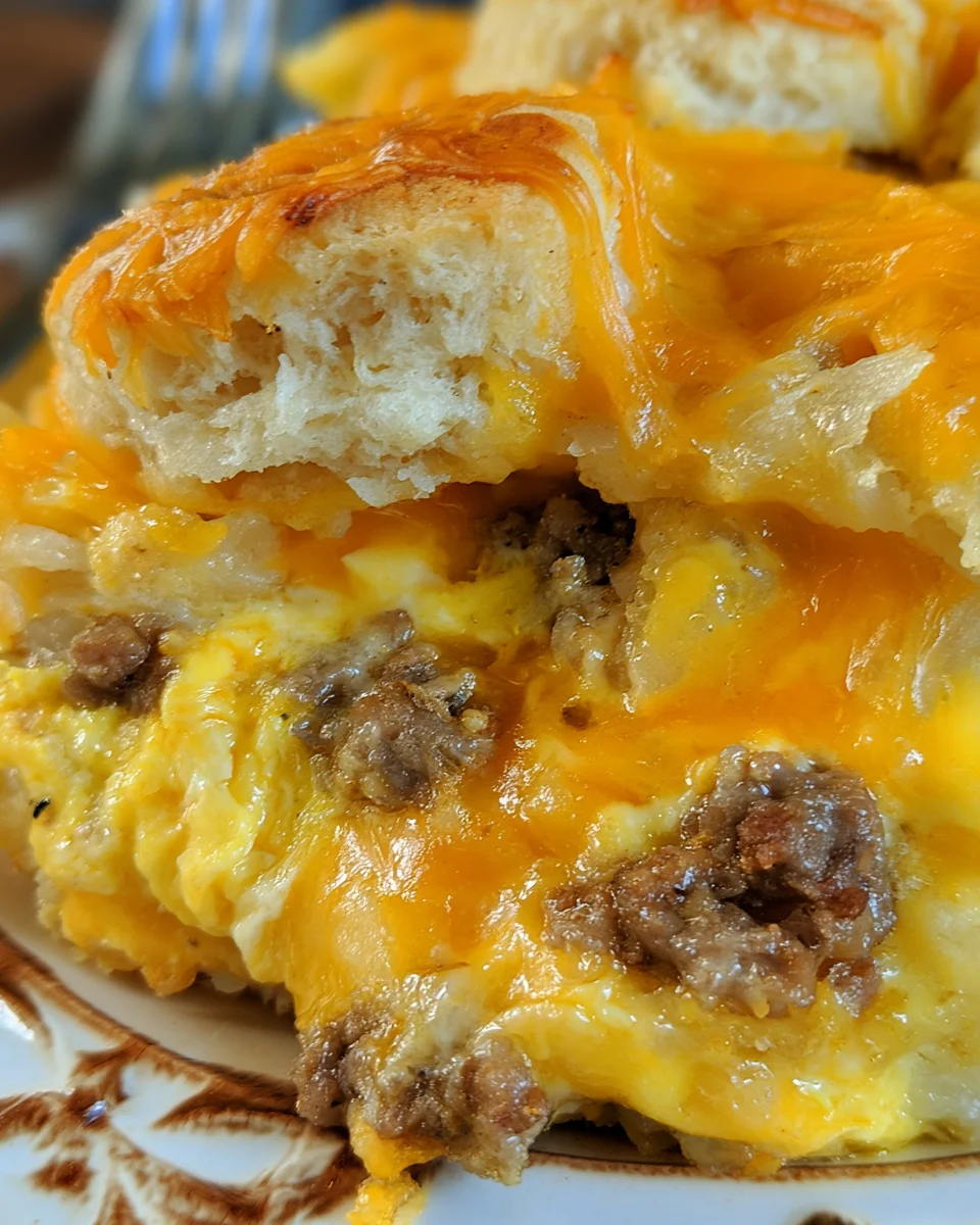 Bubble Up Crock Pot Breakfast Casserole