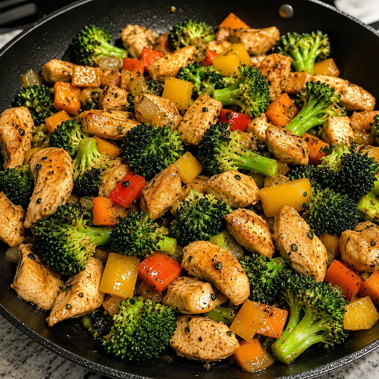 Low Carb Chicken Broccoli Skillet