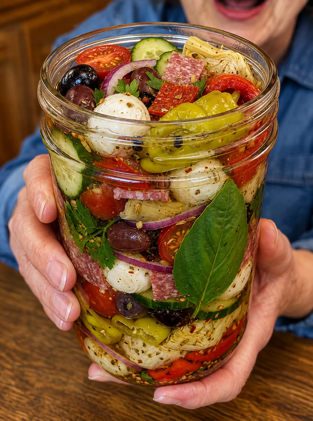 Mozzarella Pepperoncini Antipasto Salad (Easy Italian-Inspired Recipe)