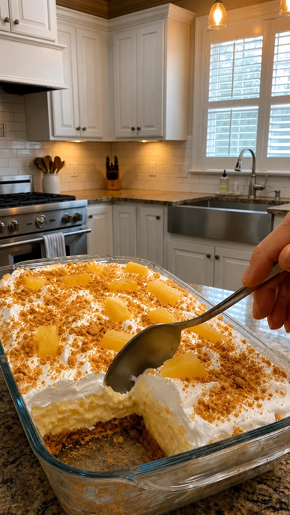 No-Bake Pineapple Cream Dessert
