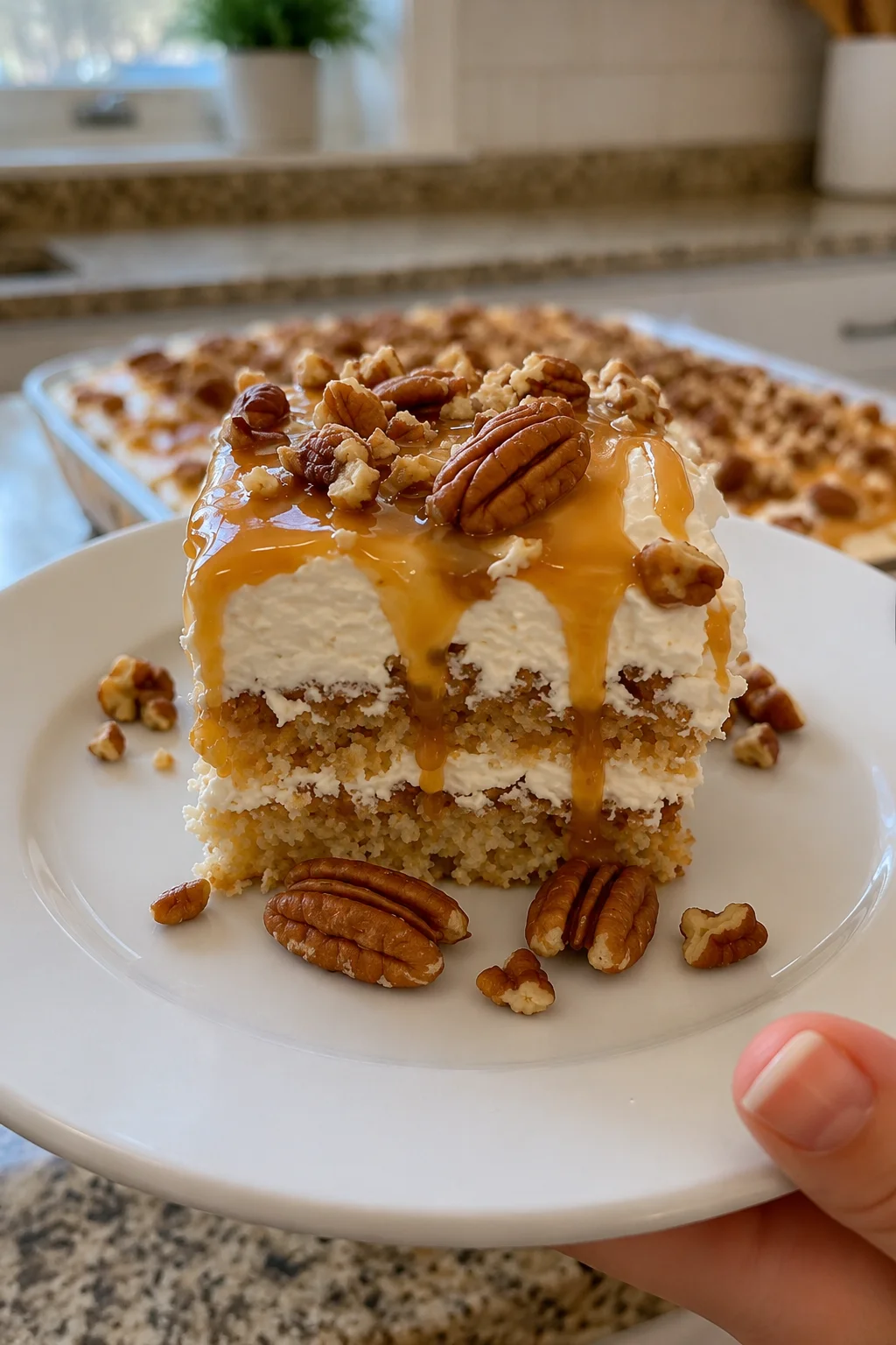 Pecan Caramel Cream Dessert