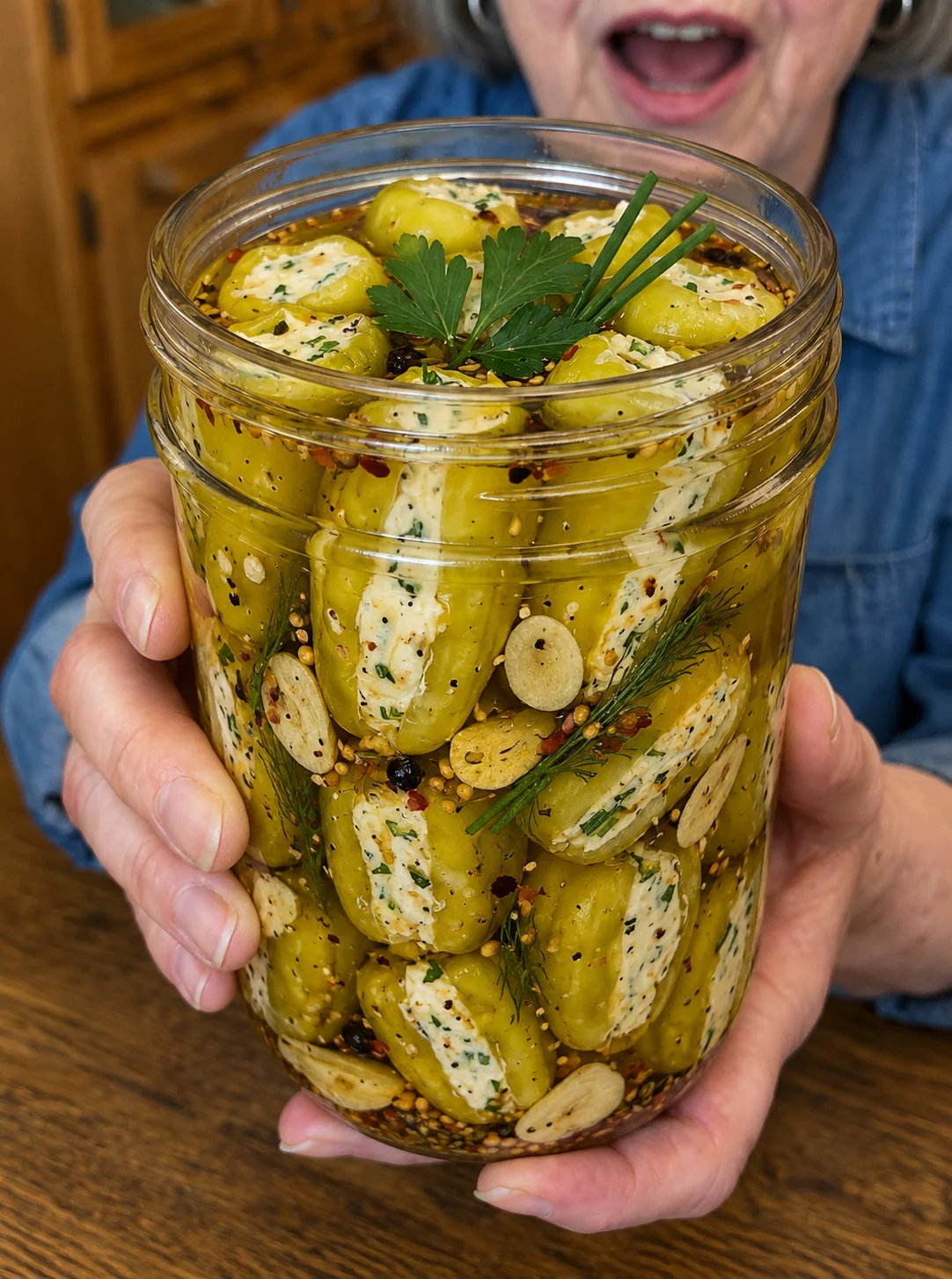 Cream Cheese Stuffed Pepperoncini