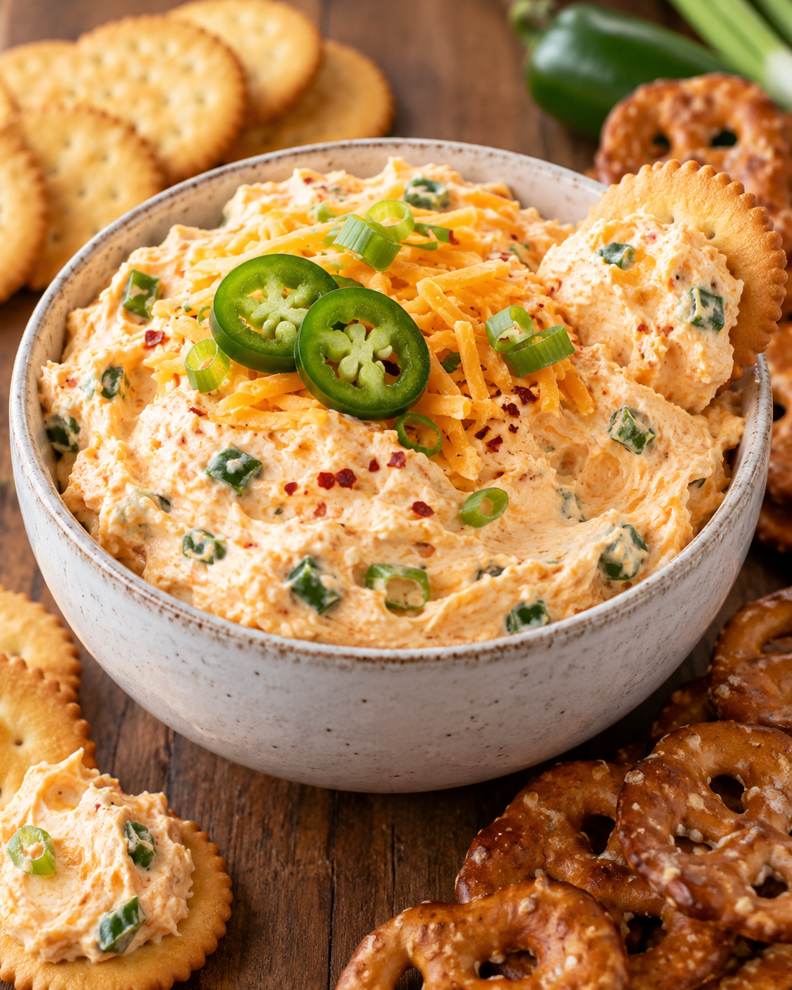 Spicy Jalapeño Cheddar Cream Cheese Spread