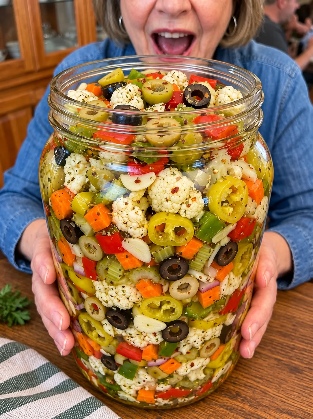 Italian Giardiniera Antipasto Jar
