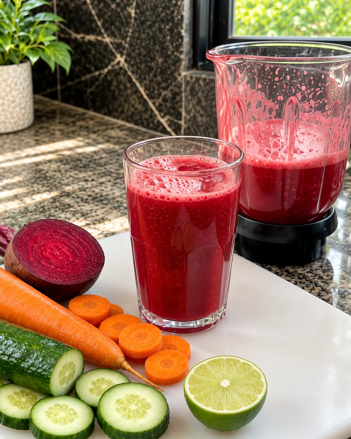 Beetroot, Carrot, Cucumber & Lime Juice