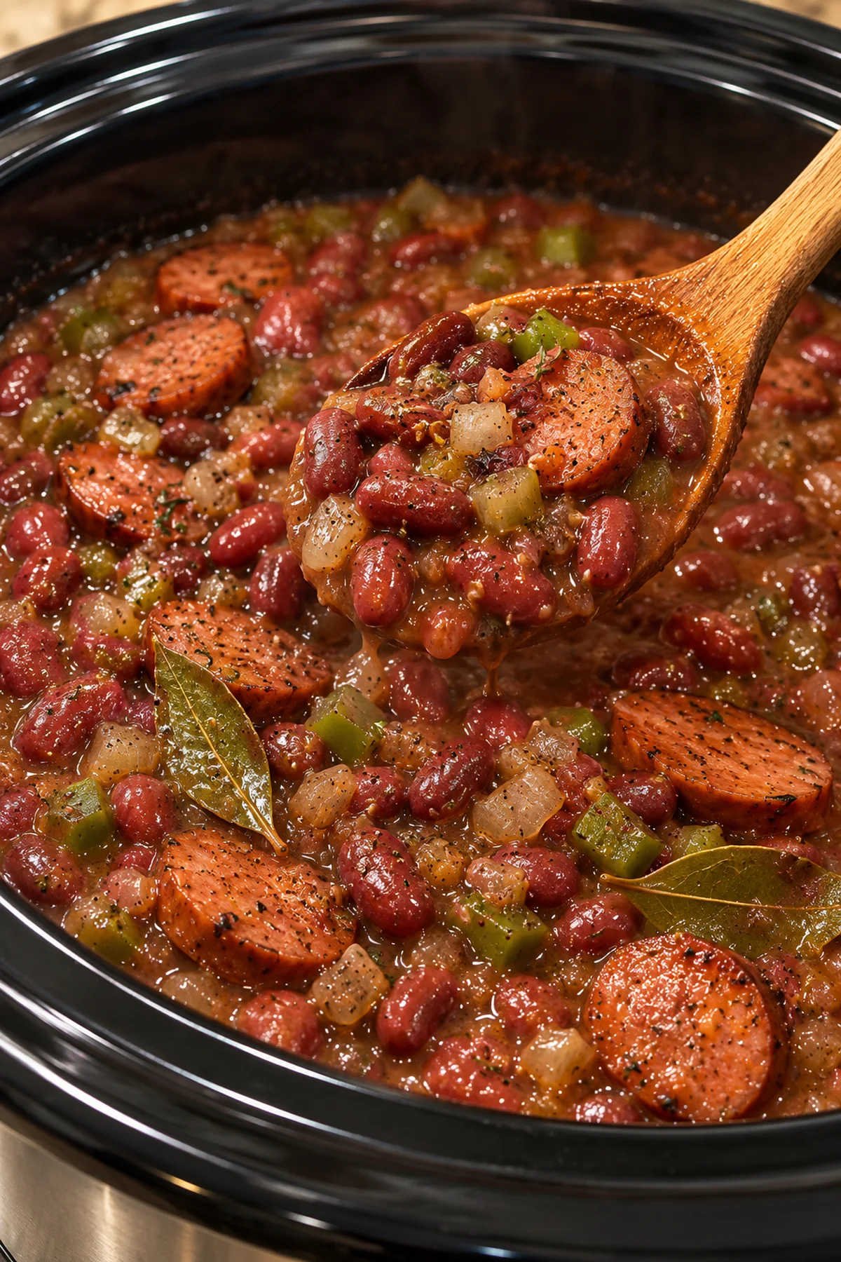 Crockpot Red Beans & Sausage