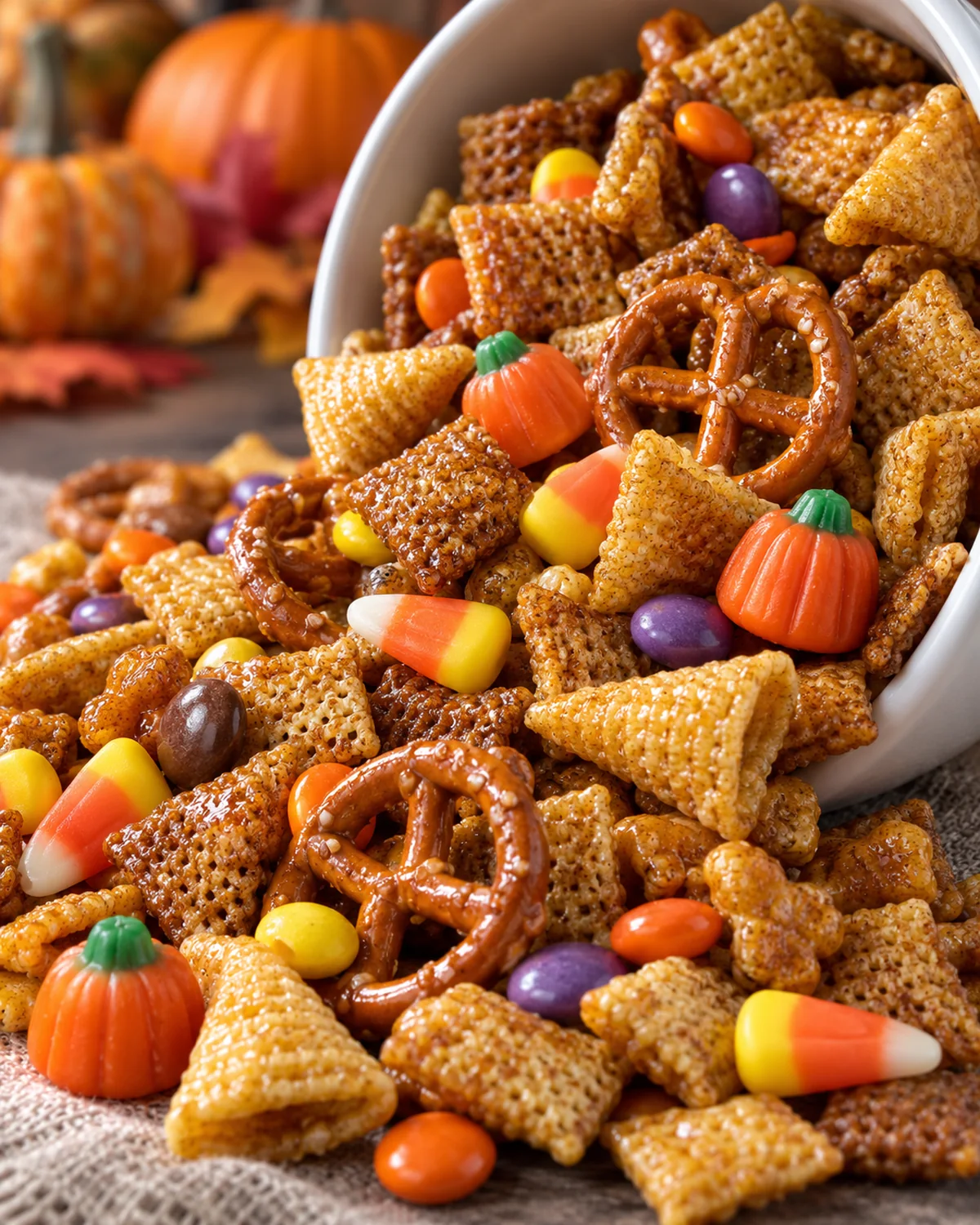 Halloween Chex Mix – Sweet, Salty & Spooktacular! 🎃