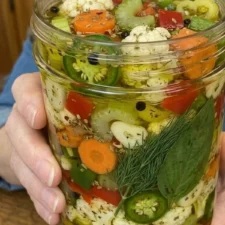 Italian Giardiniera – Homemade Pickled Vegetables-image